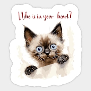 Siamese Cat Lover Sticker